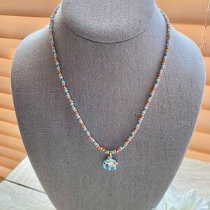 Women/Girl Handmade Necklace Brand New w/Elephant Pendant. Never Used